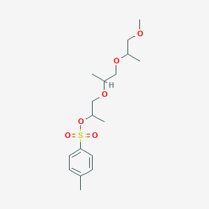 molecular formula C17H28O6S B8018942 1-[1-(1-Methoxypropan-2-yloxy)propan-2-yloxy]propan-2-yl 4-methylbenzenesulfonate 