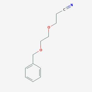 molecular formula C12H15NO2 B8018986 3-(2-Phenylmethoxyethoxy)propanenitrile 