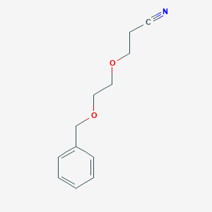 3-(2-Phenylmethoxyethoxy)propanenitrile