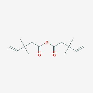 molecular formula C14H22O3 B8018994 3,3-Dimethylpent-4-enoyl 3,3-dimethylpent-4-enoate 
