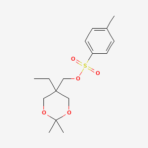 molecular formula C16H24O5S B8019009 (5-Ethyl-2,2-dimethyl-1,3-dioxan-5-yl)methyl 4-methylbenzenesulfonate 