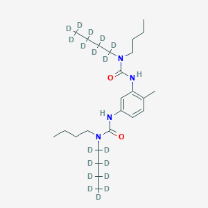 molecular formula C25H44N4O2 B8019031 1-Butyl-3-[3-[[butyl(1,1,2,2,3,3,4,4,4-nonadeuteriobutyl)carbamoyl]amino]-4-methylphenyl]-1-(1,1,2,2,3,3,4,4,4-nonadeuteriobutyl)urea 