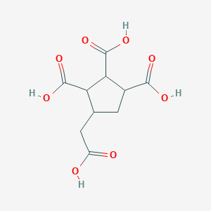 molecular formula C10H12O8 B8019096 4-(Carboxymethyl)cyclopentane-1,2,3-tricarboxylic acid 