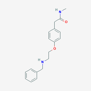molecular formula C18H22N2O2 B8019203 2-[4-[2-(benzylamino)ethoxy]phenyl]-N-methylacetamide 