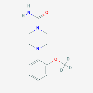 molecular formula C12H17N3O2 B8019254 4-[2-(Trideuteriomethoxy)phenyl]piperazine-1-carboxamide 