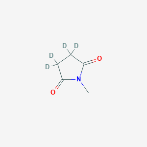 molecular formula C5H7NO2 B8019278 3,3,4,4-Tetradeuterio-1-methylpyrrolidine-2,5-dione 