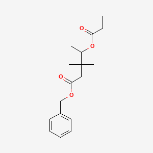 Benzyl 3,3-dimethyl-4-propanoyloxypentanoate