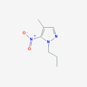 molecular formula C7H11N3O2 B8019456 4-Methyl-5-nitro-1-propyl-1H-pyrazole 