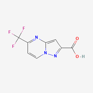 molecular formula C8H4F3N3O2 B8019497 5-(Trifluoromethyl)pyrazolo[1,5-a]pyrimidine-2-carboxylic acid 