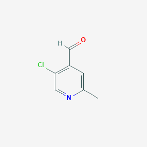 molecular formula C7H6ClNO B8019522 5-Chloro-2-methylisonicotinaldehyde CAS No. 1060810-02-7