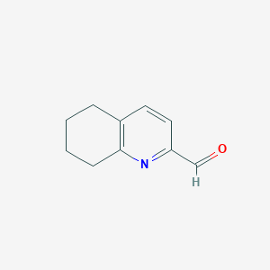 molecular formula C10H11NO B8019529 5,6,7,8-Tetrahydroquinoline-2-carbaldehyde 