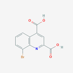 molecular formula C11H6BrNO4 B8019547 8-bromoquinoline-2,4-dicarboxylic Acid 