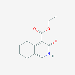 molecular formula C12H15NO3 B8019551 Ethyl 3-oxo-2,3,5,6,7,8-hexahydroisoquinoline-4-carboxylate 