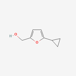 molecular formula C8H10O2 B8019558 (5-Cyclopropylfuran-2-yl)methanol 