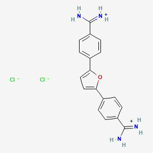 [4-[5-[4-(Diaminomethyl)phenyl]-2-furyl]phenyl]methanediamine