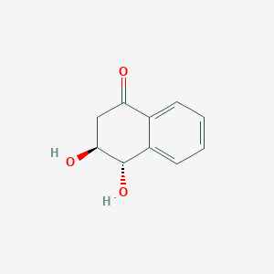 molecular formula C10H10O3 B8019638 (3S)-3alpha,4beta-Dihydroxy-3,4-dihydronaphthalene-1(2H)-one 