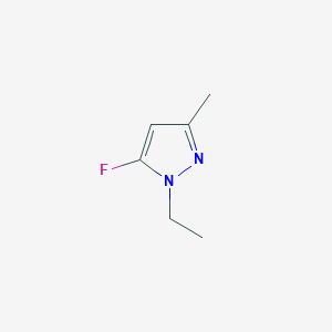 molecular formula C6H9FN2 B8019778 1-Ethyl-5-fluoro-3-methyl-1H-pyrazole 