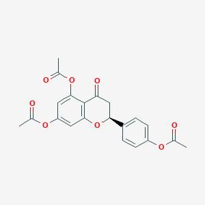 molecular formula C21H18O8 B8019862 [4-[(2S)-5,7-diacetyloxy-4-oxo-2,3-dihydrochromen-2-yl]phenyl] acetate 