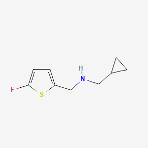 molecular formula C9H12FNS B8019938 (Cyclopropylmethyl)[(5-fluorothiophen-2-YL)methyl]amine 