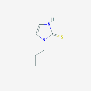 molecular formula C6H10N2S B080200 1-プロピル-1H-イミダゾール-2-チオール CAS No. 10583-84-3