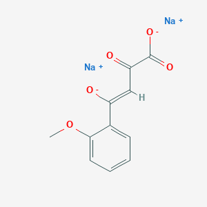 molecular formula C11H8Na2O5 B8020011 disodium;(Z)-4-(2-methoxyphenyl)-4-oxido-2-oxobut-3-enoate 
