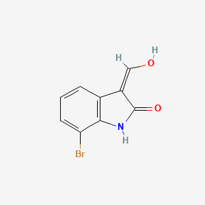 (3Z)-7-bromo-3-(hydroxymethylidene)-1H-indol-2-one