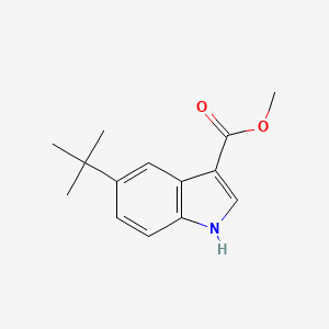 molecular formula C14H17NO2 B8020062 Methyl 5-(tert-butyl)-1H-indole-3-carboxylate 