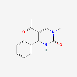 molecular formula C13H14N2O2 B8020075 5-Acetyl-3-methyl-6-phenyl-1,6-dihydropyrimidin-2-one 