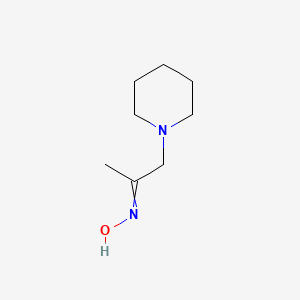 molecular formula C8H16N2O B8020124 N-(1-piperidin-1-ylpropan-2-ylidene)hydroxylamine 