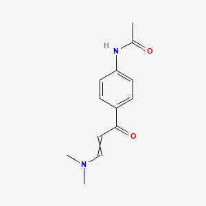 N-[4-[3-(dimethylamino)prop-2-enoyl]phenyl]acetamide