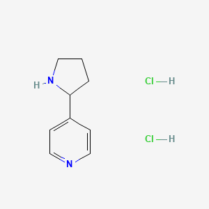 molecular formula C9H14Cl2N2 B8020218 4-(Pyrrolidin-2-yl)pyridine dihydrochloride 