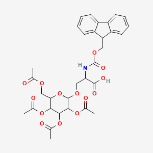 molecular formula C32H35NO14 B8020275 Fmoc-L-ser(beta-D-glcac4)-OH 