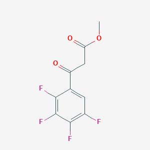 molecular formula C10H6F4O3 B8020306 Methyl 2,3,4,5-tetrafluorobenzoylacetate 