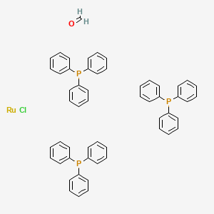 molecular formula C55H47ClOP3Ru B8020310 Chlororuthenium;formaldehyde;triphenylphosphane 