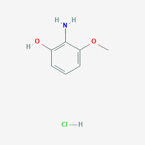 molecular formula C7H10ClNO2 B8020379 2-Amino-3-methoxyphenol;hydrochloride 