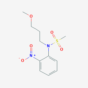 molecular formula C11H16N2O5S B8020387 N-(3-Methoxypropyl)-N-(2-nitrophenyl)methanesulfonamide 