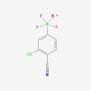 molecular formula C7H3BClF3KN B8020537 Potassium (3-chloro-4-cyanophenyl)trifluoroborate 