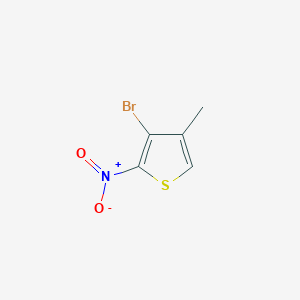 molecular formula C5H4BrNO2S B8020582 3-Bromo-4-methyl-2-nitrothiophene 
