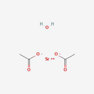 molecular formula C4H8O5Sr B8020654 Strontium(2+) diacetate hydrate 