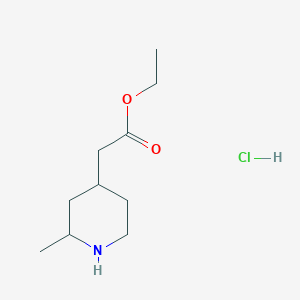 Ethyl 2-(2-methylpiperidin-4-yl)acetate hydrochloride