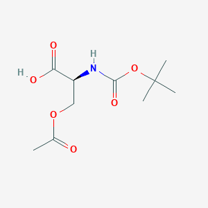 molecular formula C10H17NO6 B8020741 Boc-Ser(Ac)-OH 