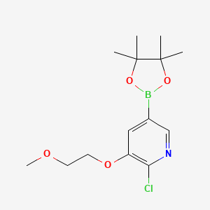 2-Chloro-3-(2-methoxyethoxy)-5-(4,4,5,5-tetramethyl-1,3,2-dioxaborolan-2-yl)pyridine