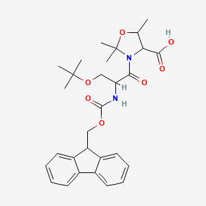 (4S,5R)-3-[(2S)-3-(1,1-Dimethylethoxy)-2-[[(9H-fluoren-9-ylmethoxy)carbonyl]amino]-1-oxopropyl]-2,2,5-trimethyl-4-oxazolidinecarboxylic acid