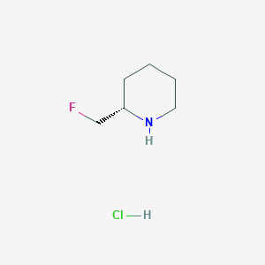 molecular formula C6H13ClFN B8020965 (S)-2-(Fluoromethyl)piperidine hydrochloride 