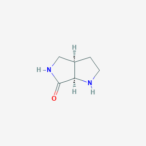 molecular formula C6H10N2O B8020981 (3aR,6aR)-rel-Hexahydropyrrolo[3,4-b]pyrrol-6(2H)-one 