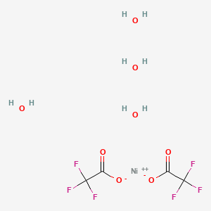 molecular formula C4H8F6NiO8 B8021071 Nickel(II)trifluoroacetate tetrahydrate 