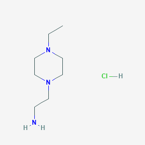 molecular formula C8H20ClN3 B8021074 2-(4-Ethylpiperazin-1-yl)ethanamine;hydrochloride 