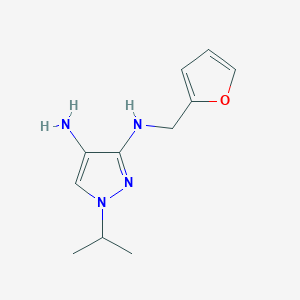 N3-[(furan-2-yl)methyl]-1-(propan-2-yl)-1H-pyrazole-3,4-diamine