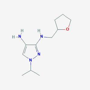 N3-[(oxolan-2-yl)methyl]-1-(propan-2-yl)-1H-pyrazole-3,4-diamine