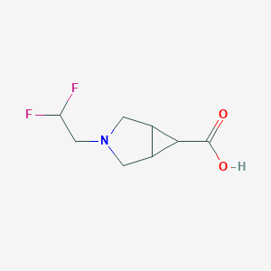 molecular formula C8H11F2NO2 B8021364 3-(2,2-Difluoroethyl)-3-azabicyclo[3.1.0]hexane-6-carboxylic acid 